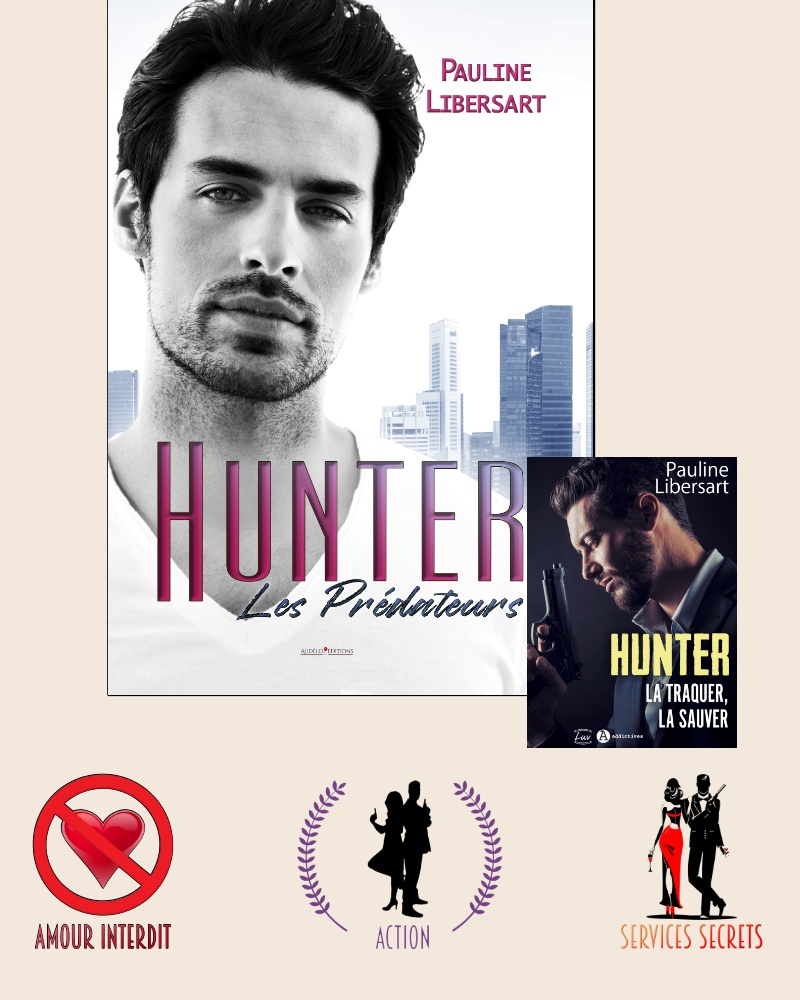 Couverture de Hunter - Tome 2 série les Prédateurs + Tropes