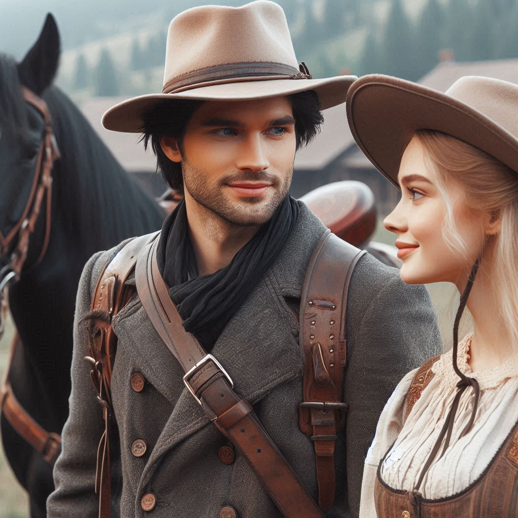 Dallas et Amélie dans le ranch des Hommes de la Sierra.
L'homme de la Sierra de Pauline Libersart