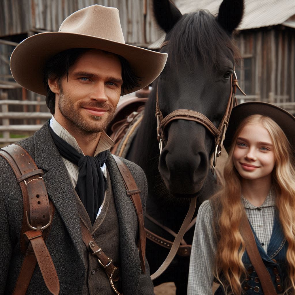 TJ et Tess dans le ranch des Hommes de la Sierra.
L'héritier de la Sierra de Pauline Libersart